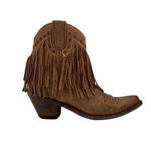 Old Gringo Brown Fringe Studded Western Boho Cowgirl Boot Bootie Size 7B